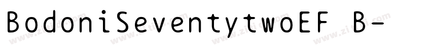 BodoniSeventytwoEF B字体转换